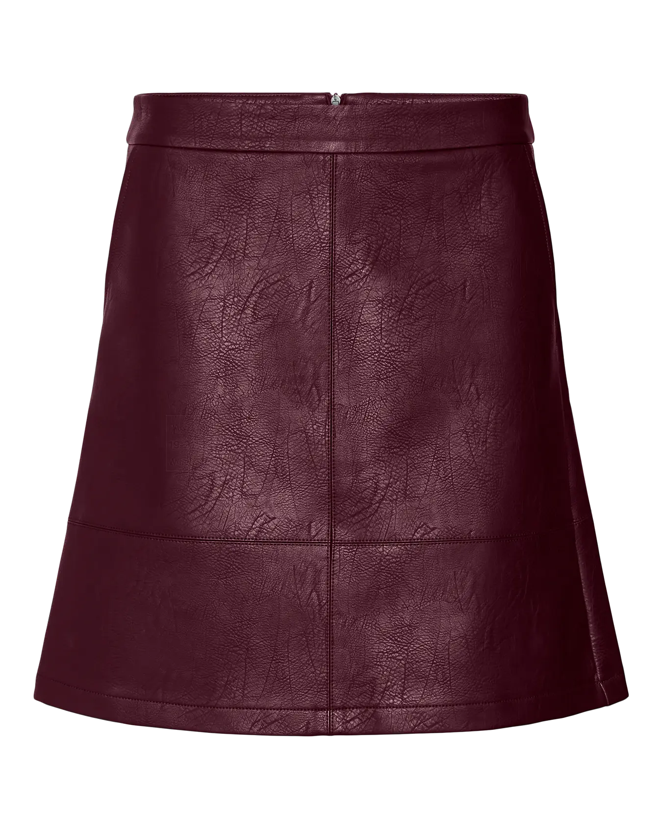 VM IDA FAUX LEATHER SKIRT - WINE TASTING