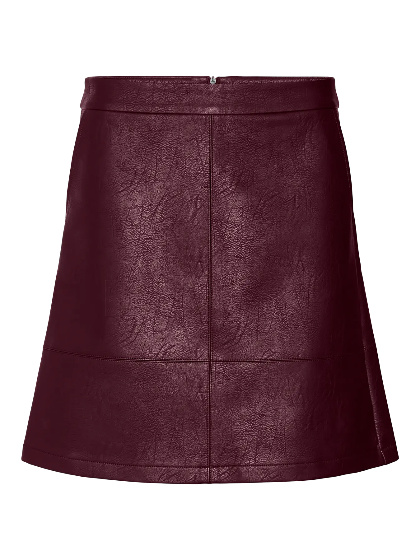 VM IDA FAUX LEATHER SKIRT - WINE TASTING