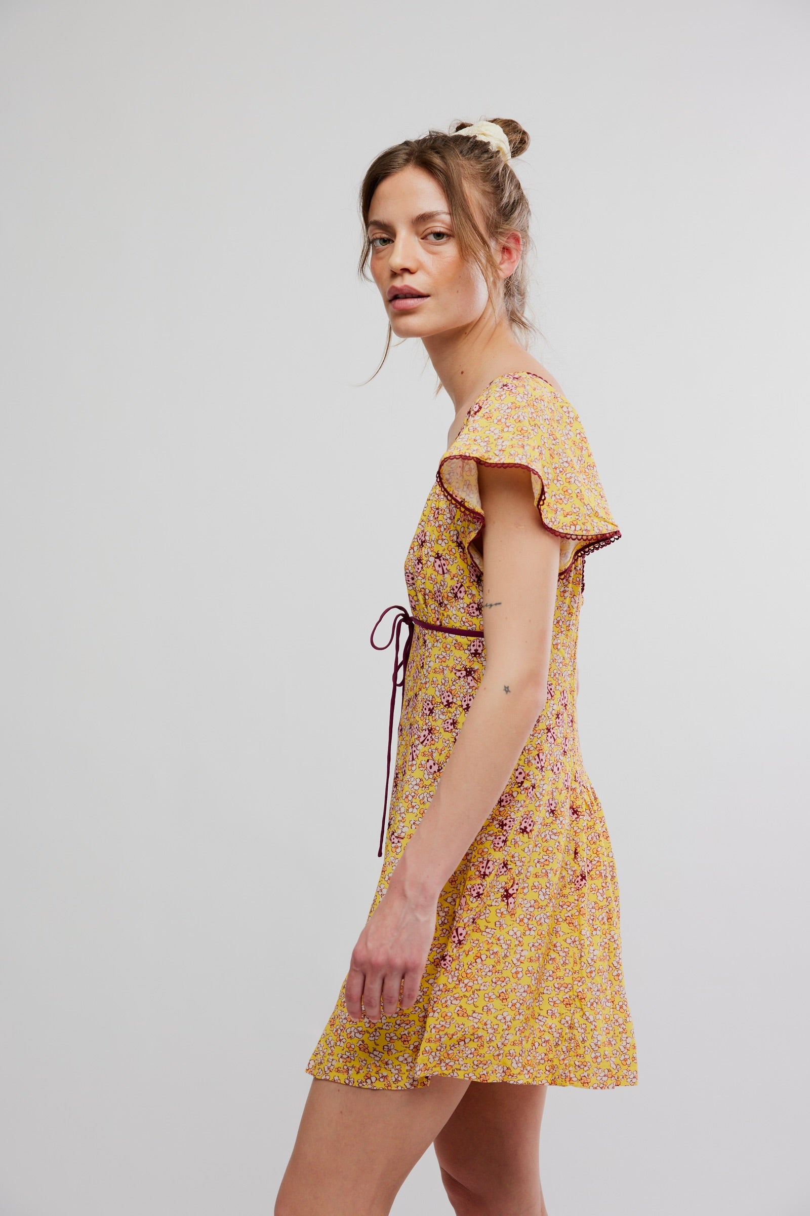 *PRE ORDER* FREE PEOPLE BACKROADS MINI DRESS - DANDELION COMBO