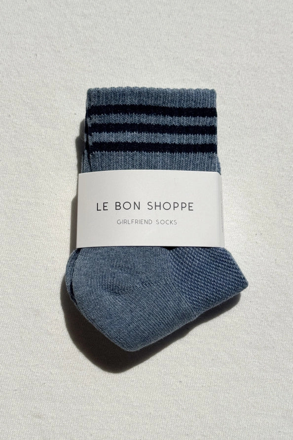 LE BON SHOPPE GIRLFRIEND SOCKS - INDIGO