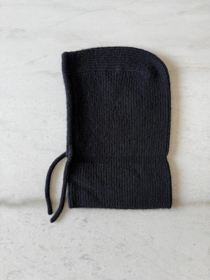 FUZZY ALPACA BALACLAVA - BLACK