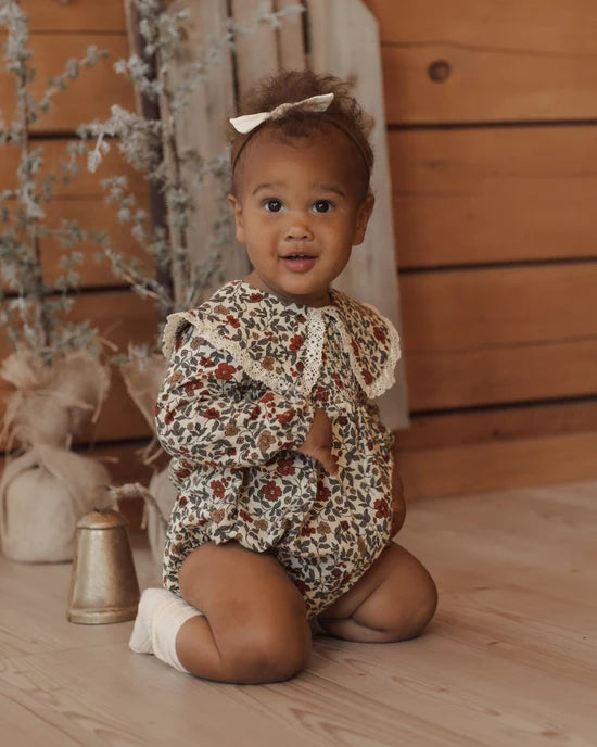 RYLEE + CRU FERN ROMPER - HOLIDAY FLORAL
