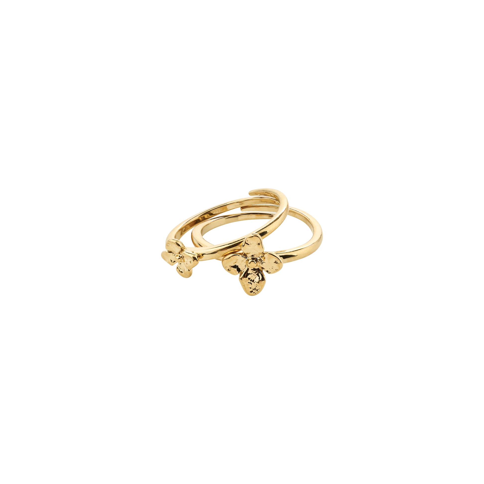 PILGRIM SANINE GIFT SET ( RINGS + EAR STUDS ) - GOLD