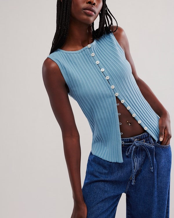 FREE PEOPLE TILLY VEST - OCEAN VIEW