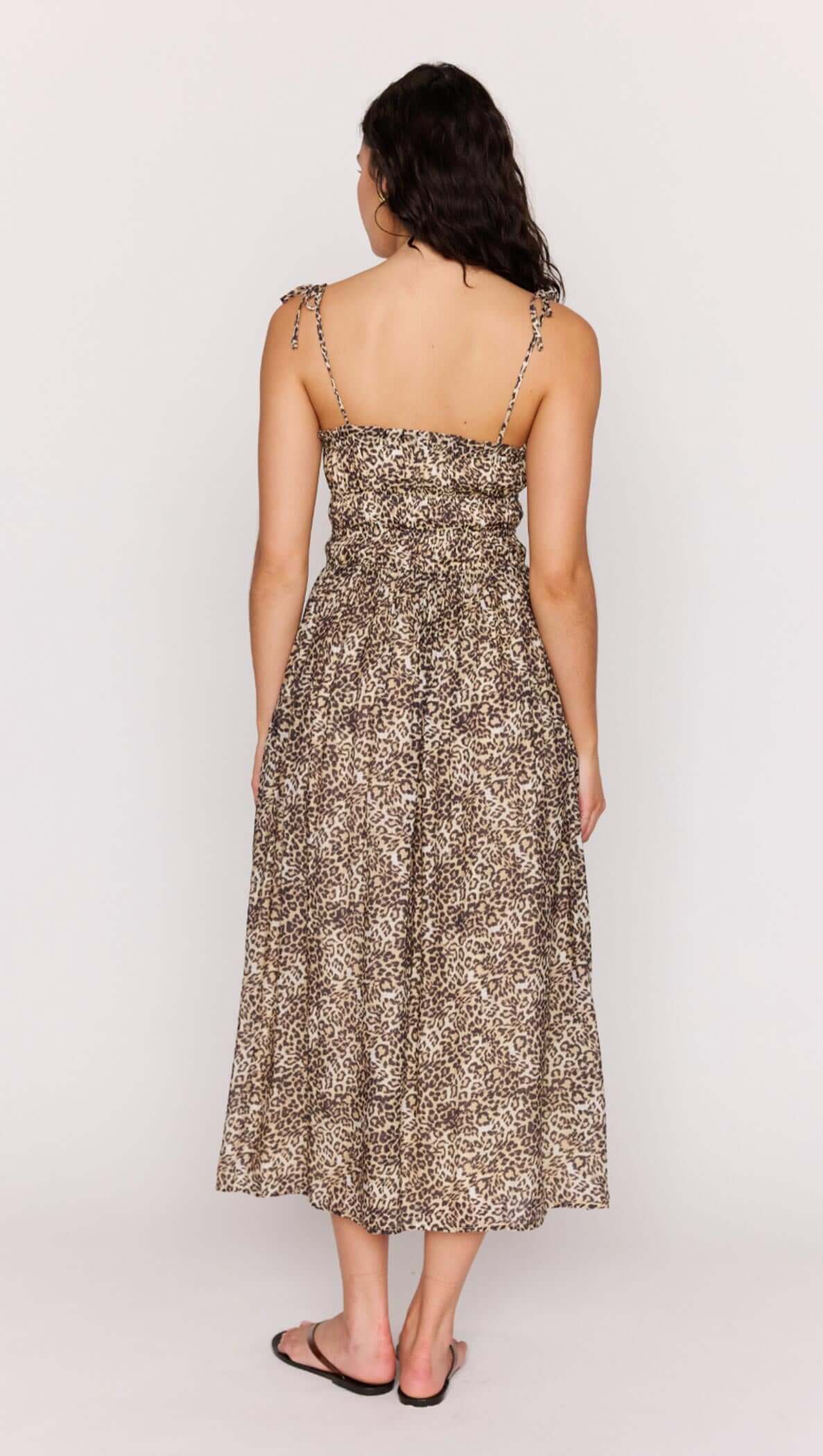 MP TAHLIA MIDI DRESS - LEOPARD