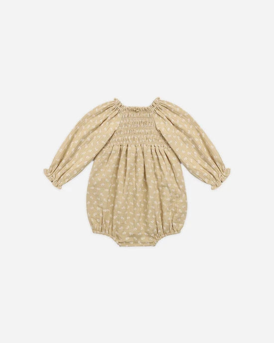 QUINCY MAE EDEN ROMPER - BUTTERSCOTCH FLORAL