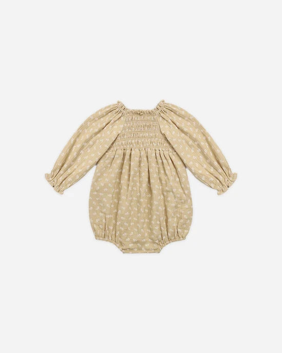 QUINCY MAE EDEN ROMPER - BUTTERSCOTCH FLORAL