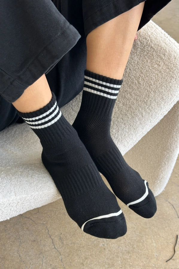 LE BON SHOPPE GIRLFRIEND SOCKS - BLACK