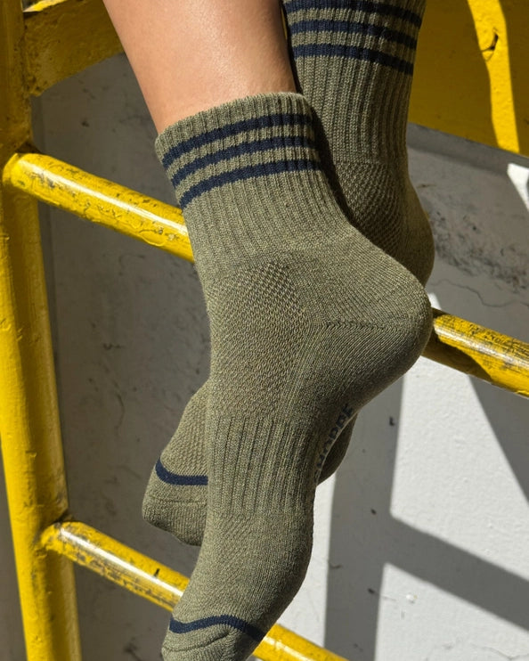 LE BON SHOPPE GIRLFRIEND SOCKS - SAGE