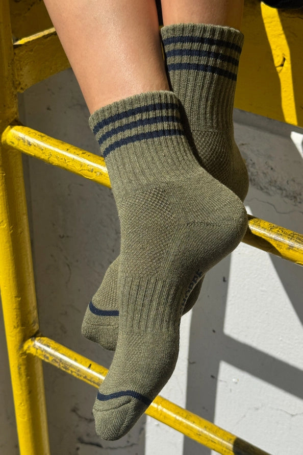 LE BON SHOPPE GIRLFRIEND SOCKS - SAGE