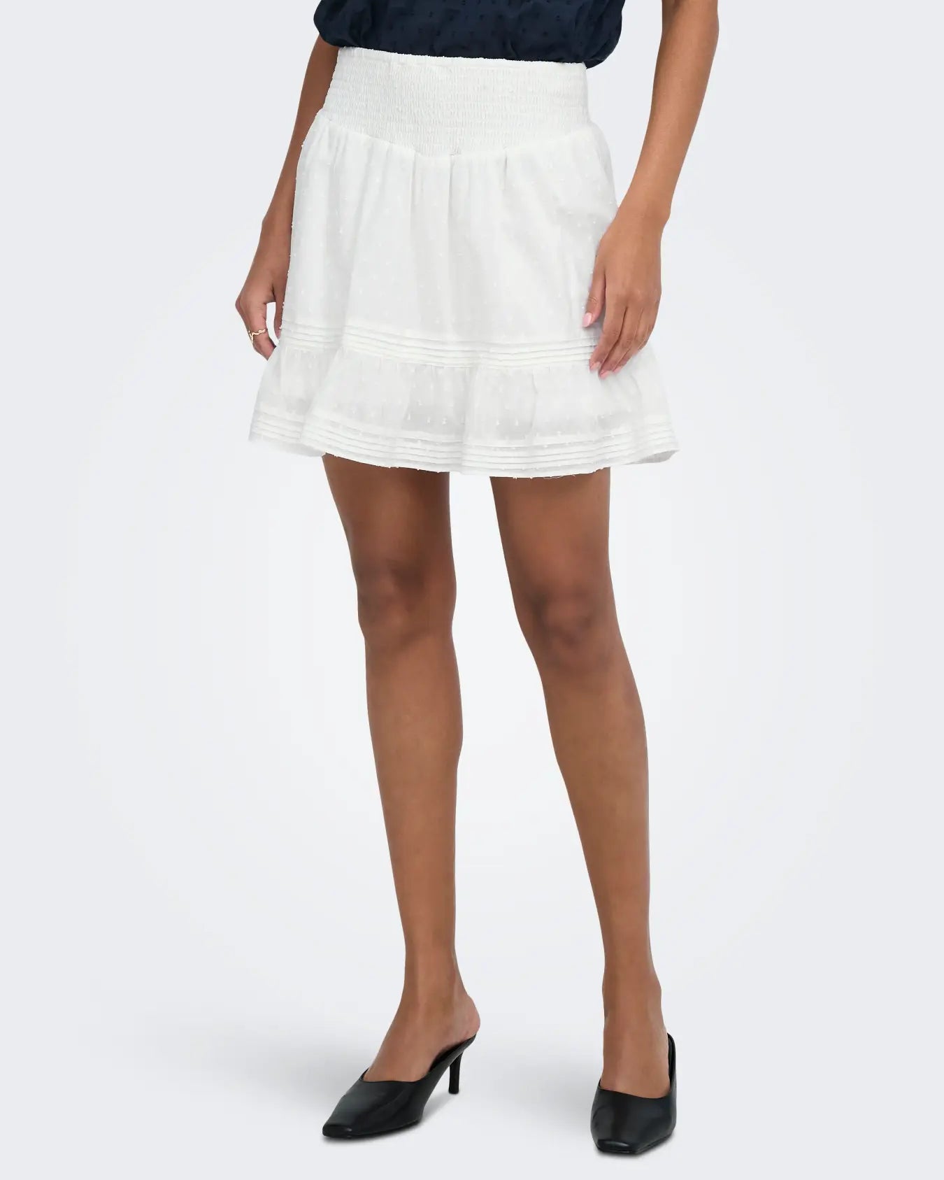 ONLY KATTI WOVEN SKORT - CLOUD DANCER