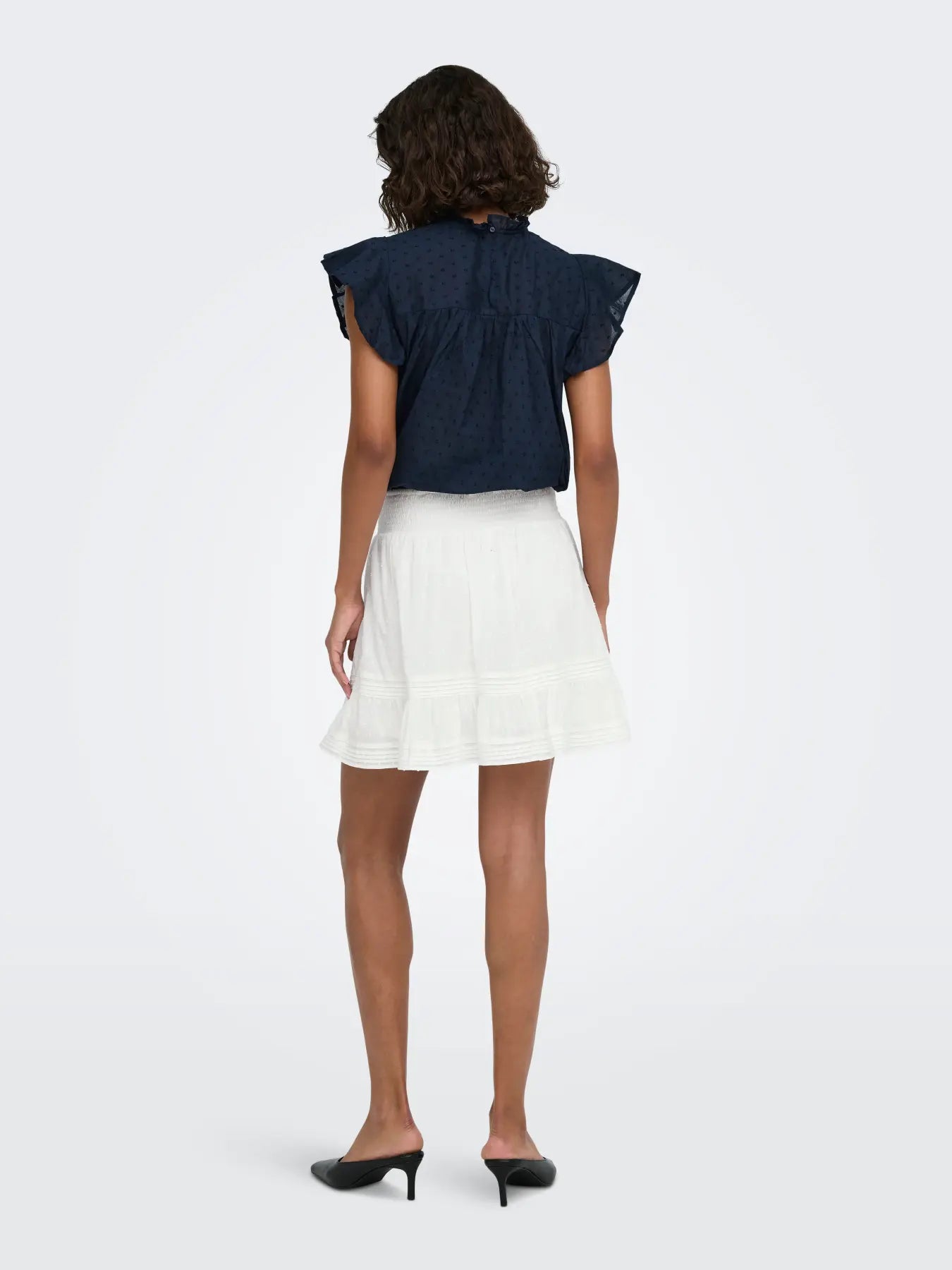 ONLY KATTI WOVEN SKORT - CLOUD DANCER