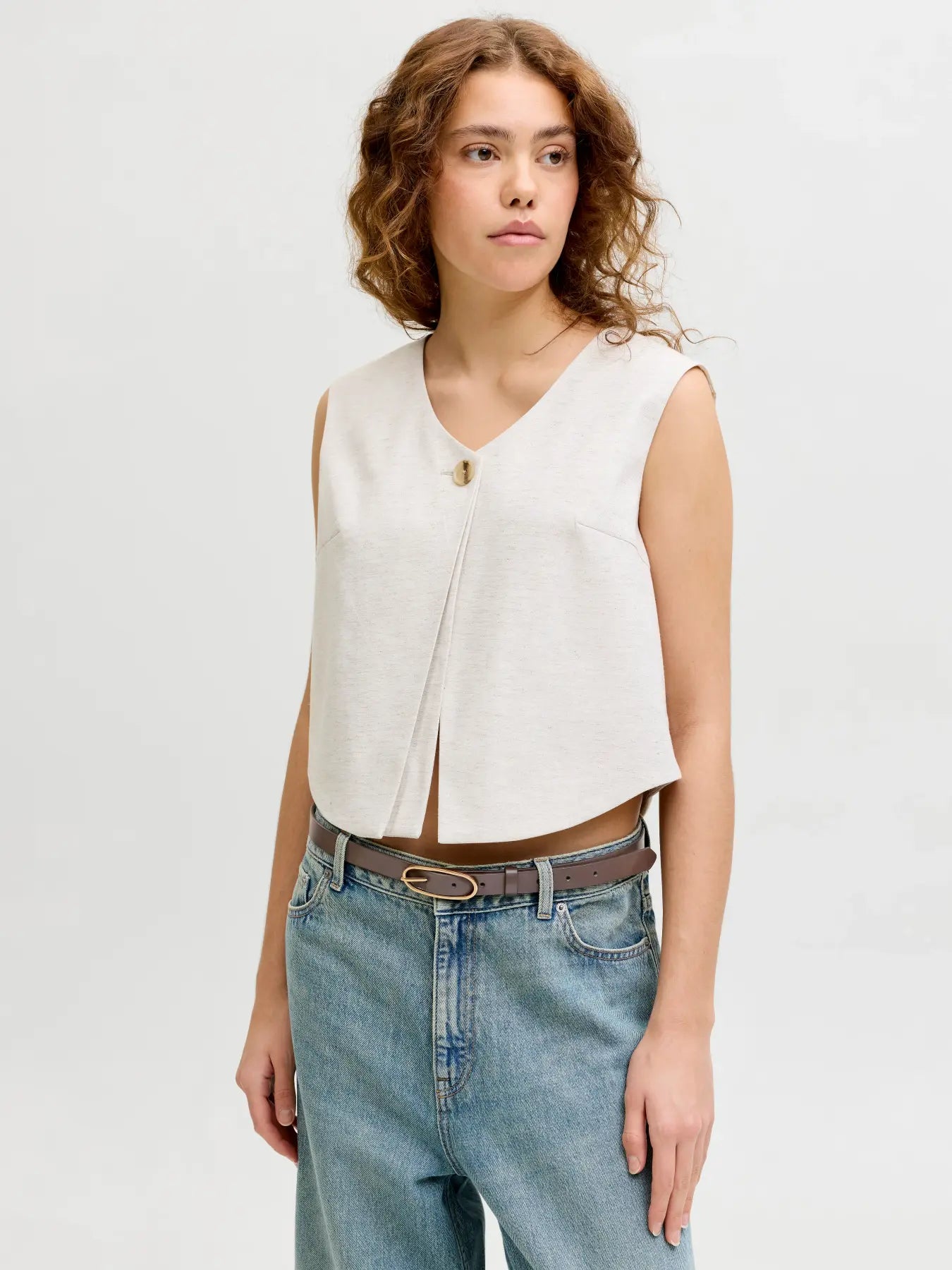 JJXX JESSICA SKINNY BELT - BISON