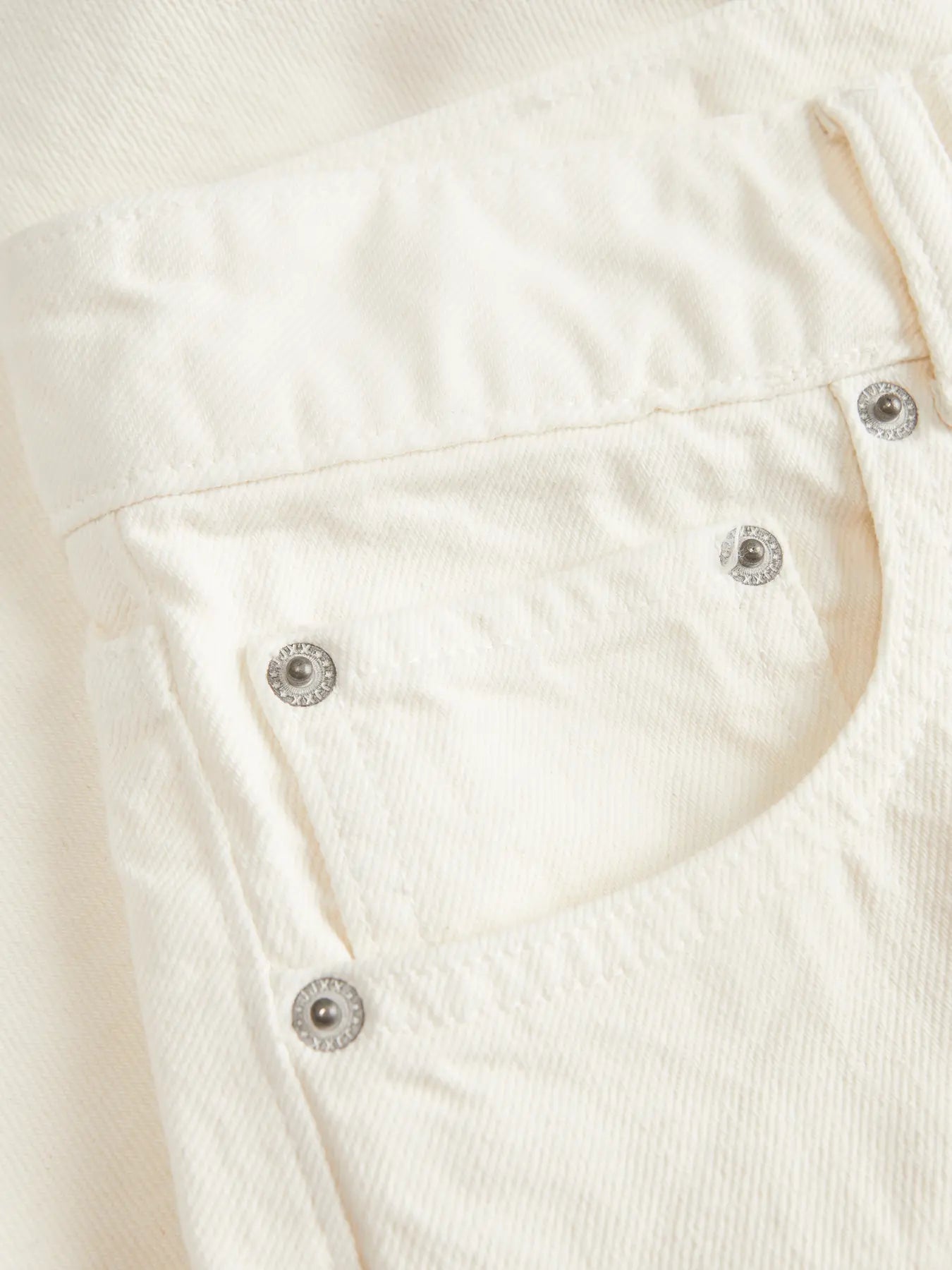 JJXX LAURA DENIM SHORTS - WHITE