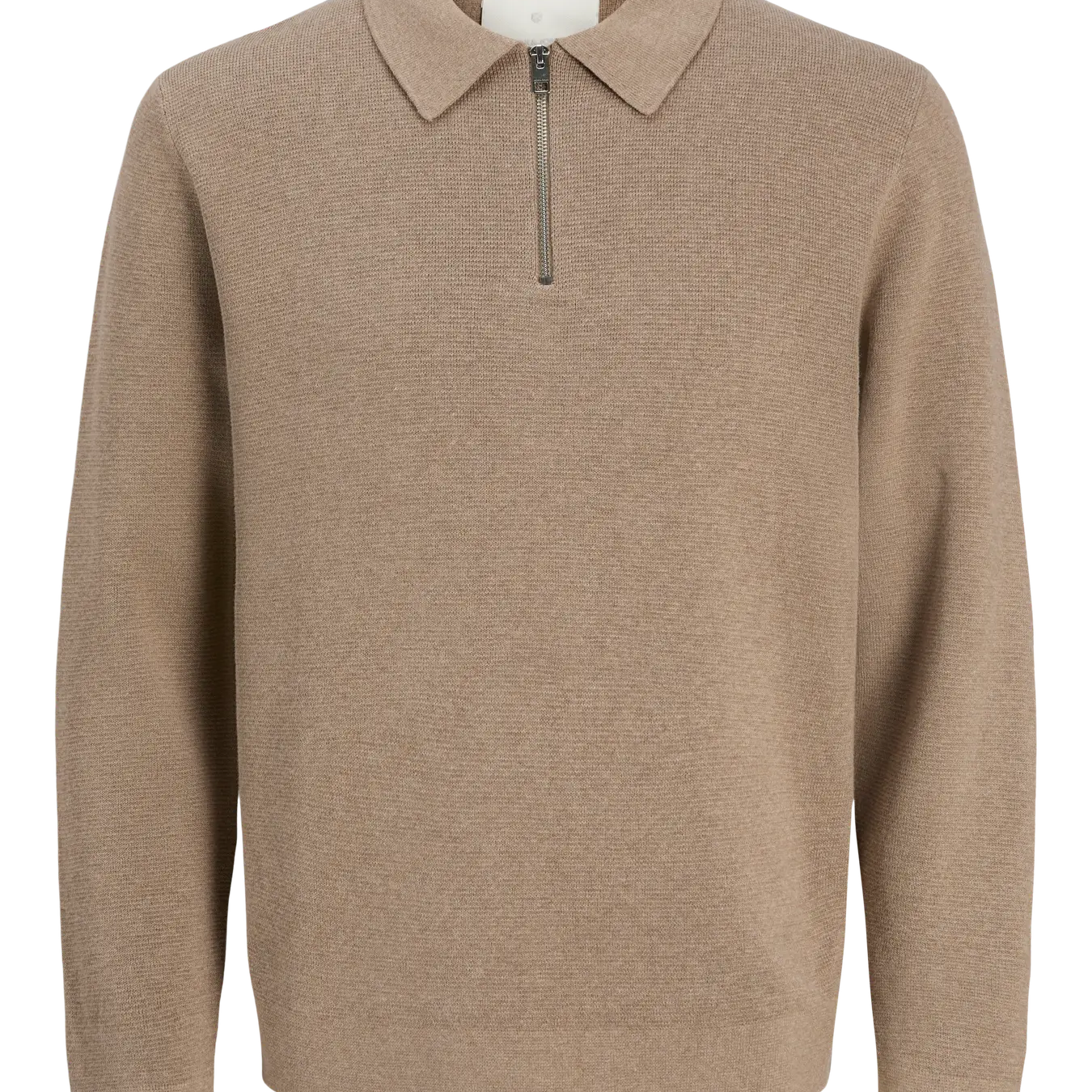 JJ MILANO KNIT ZIP POLO PULLOVER - GRIEGE