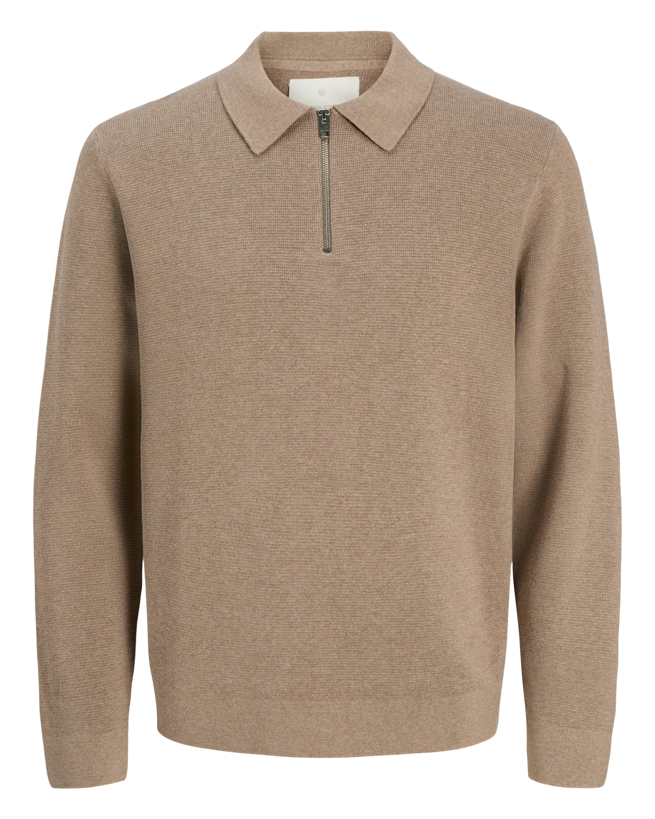JJ MILANO KNIT ZIP POLO PULLOVER - GRIEGE