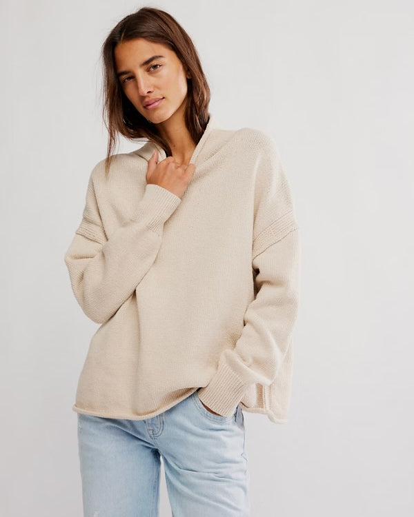 FREE PEOPLE TORRES ROLL NECK - SUGAR SWIZZLE