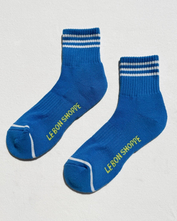 LE BON SHOPPE GIRLFRIEND SOCKS - ROYAL BLUE