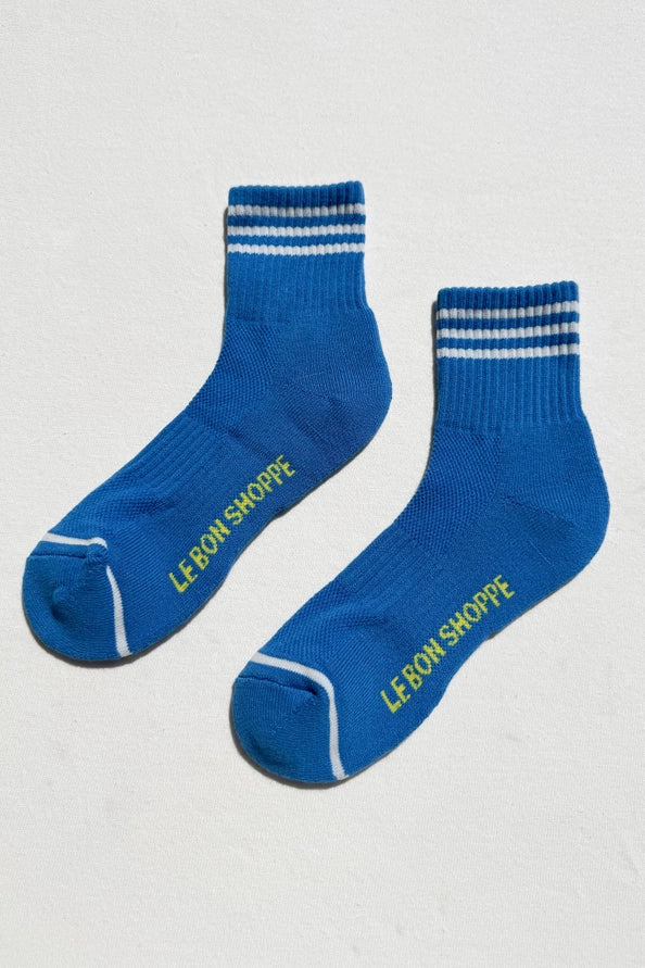 LE BON SHOPPE GIRLFRIEND SOCKS - ROYAL BLUE