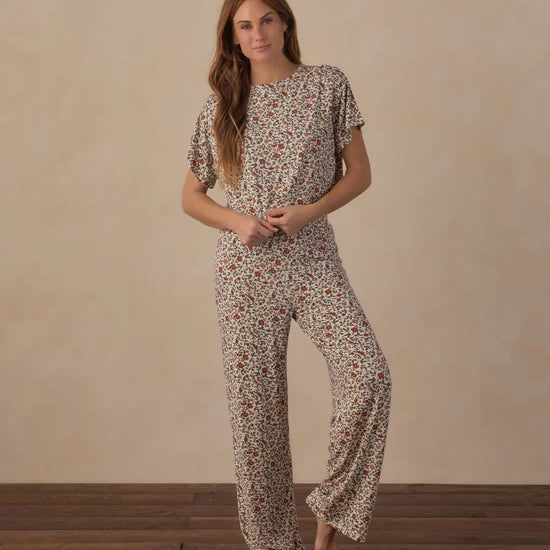 RYLEE + CRU RUTHIE 2PC PJ SET - HOLIDAY FLORAL