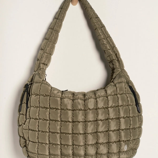 FREE PEOPLE CARR QUILTED BAG - SEARGRASS