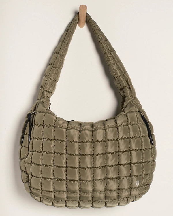 FREE PEOPLE CARR QUILTED BAG - SEARGRASS