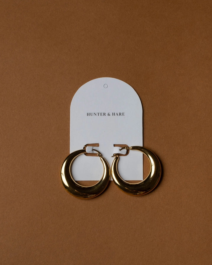 EMILIA XL VOLUPTUOUS HOOPS - GOLD