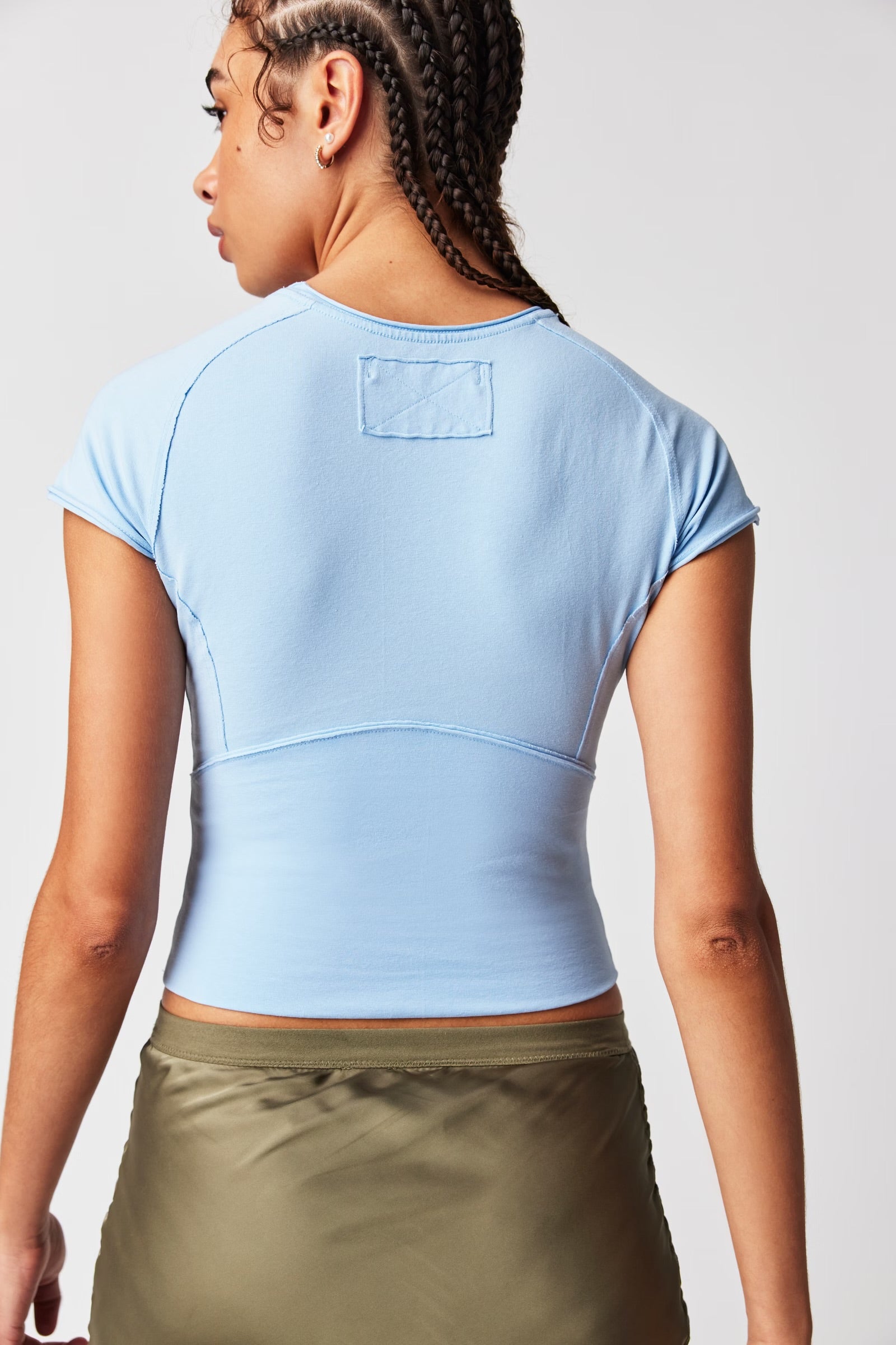 FREE PEOPLE PROTAGONIST TEE - DREAM BLUE