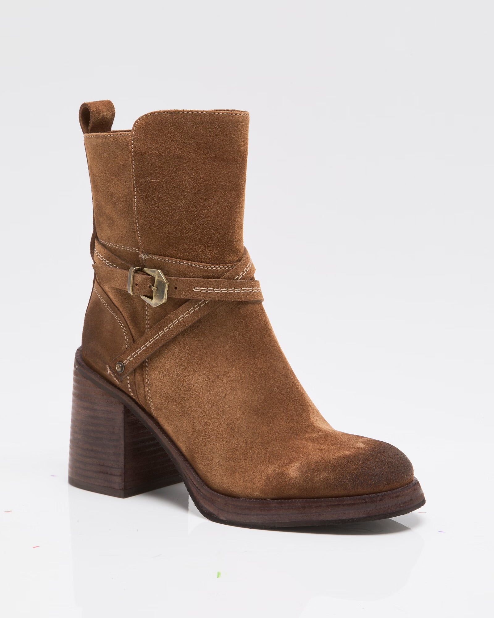 FREE PEOPLE LANDRY PLATFORM BOOT - FADED TOBACCO SUEDE