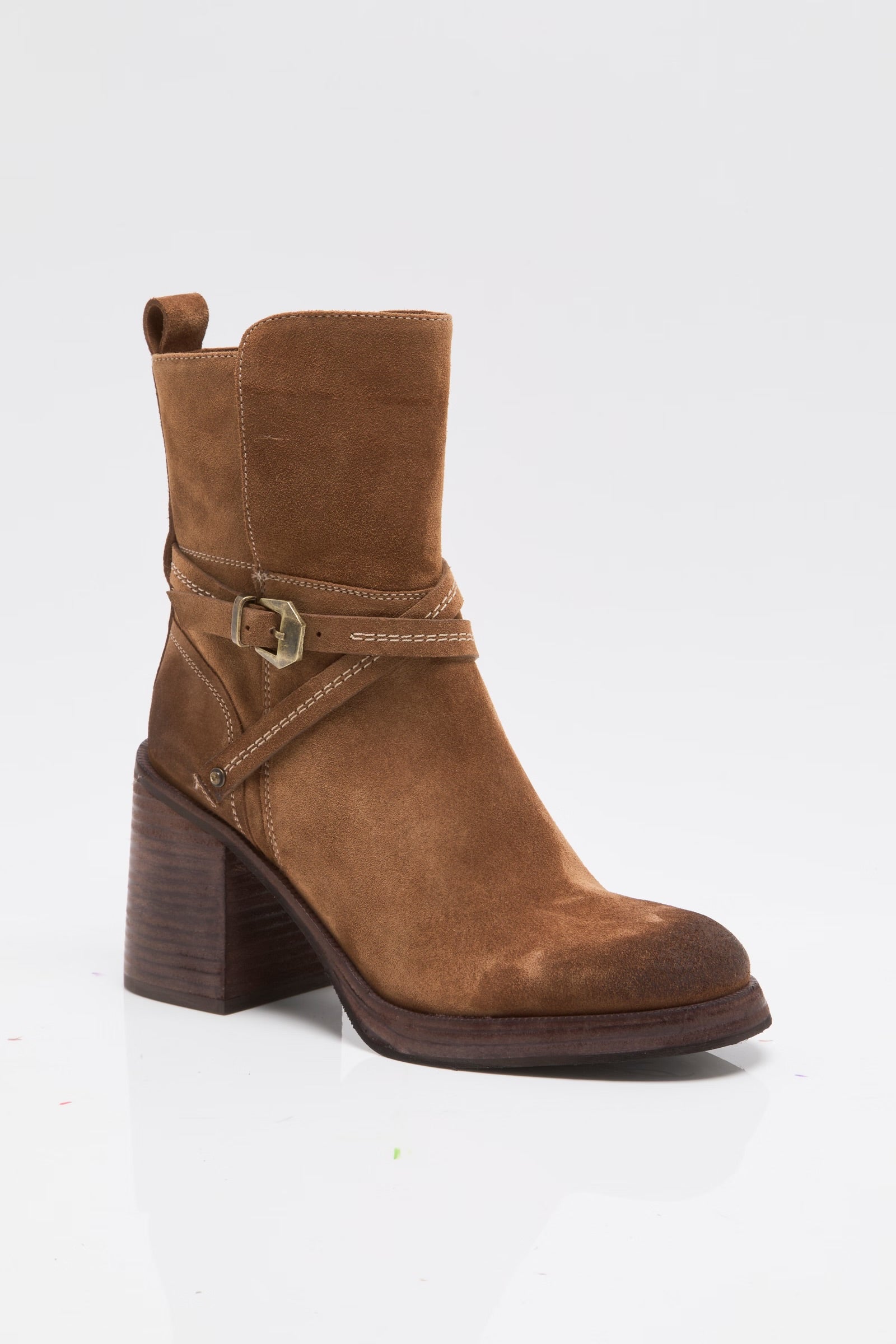 FREE PEOPLE LANDRY PLATFORM BOOT - FADED TOBACCO SUEDE