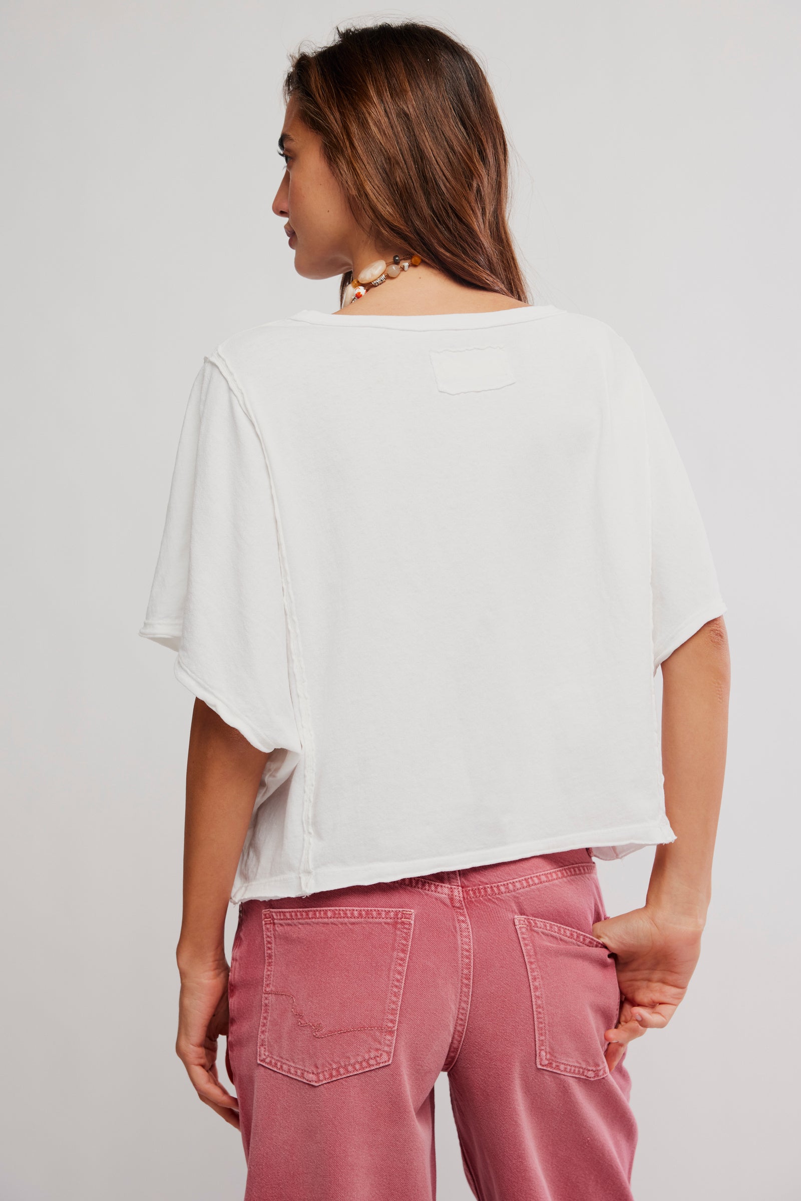 FREE PEOPLE NEXT LEVEL TEE - CLEAN IVORY
