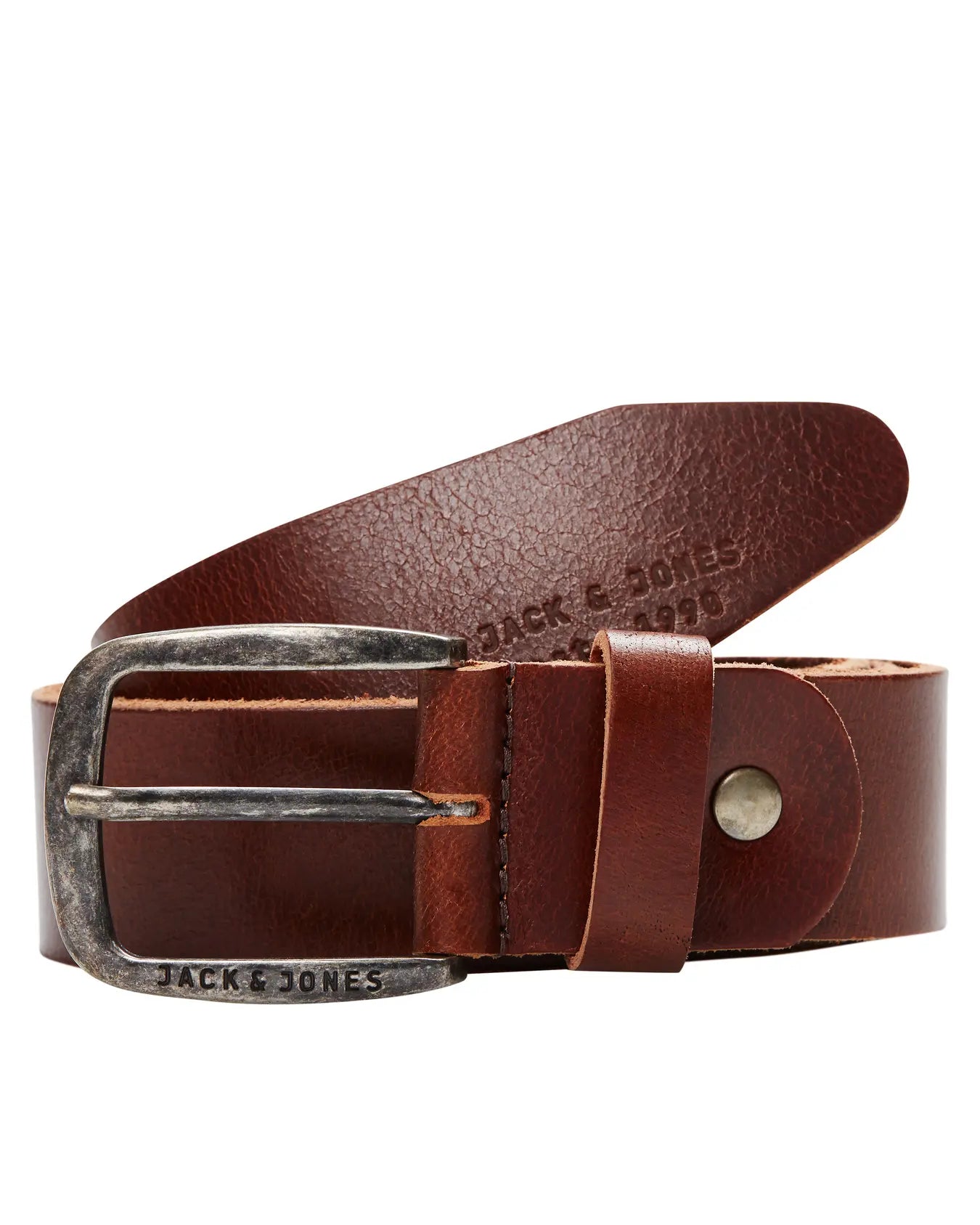 JJ PAUL LEATHER BELT - BLACK COFFEE