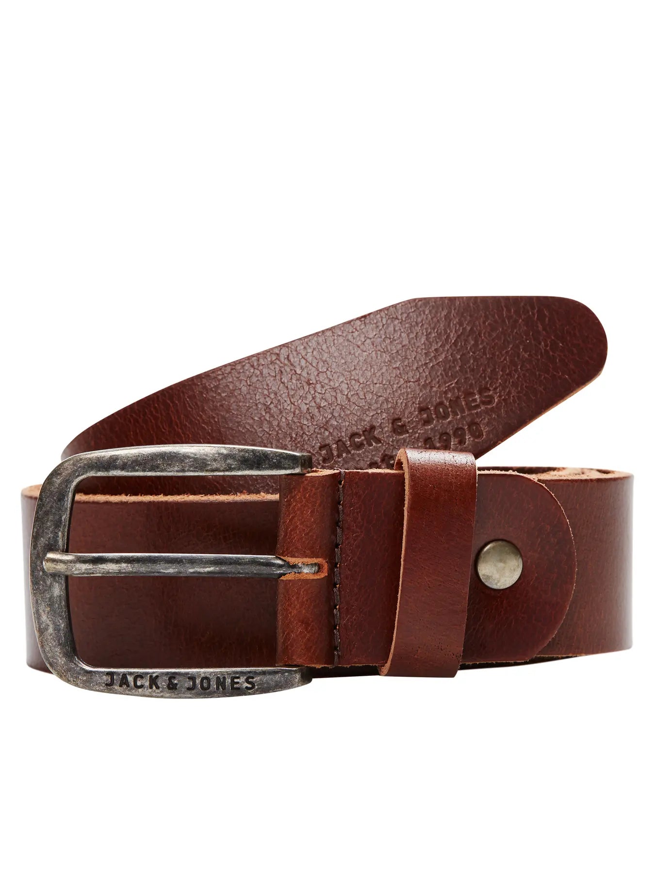 JJ PAUL LEATHER BELT - BLACK COFFEE