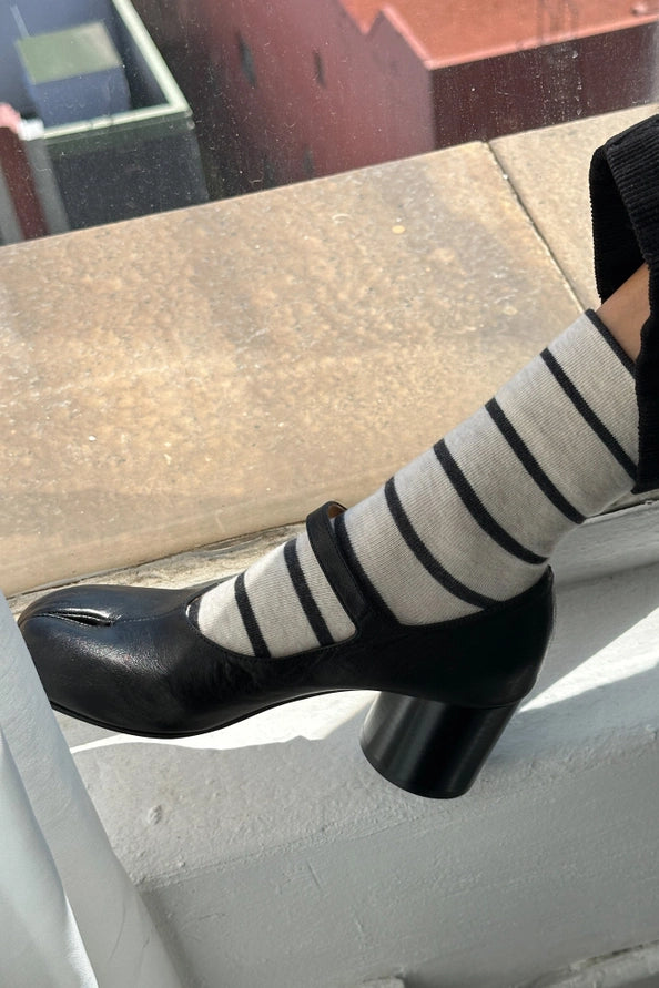 LE BON SHOPPE WALLY SOCKS - GRAIN STRIPE