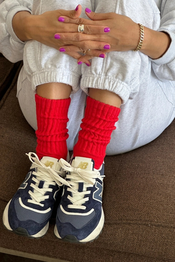 LE BON SHOPPE BALLET SOCKS - STRAWBERRY