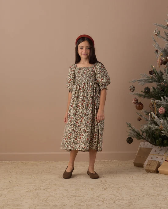 RYLEE + CRU ADELAIDE DRESS - HOLIDAY FLORAL