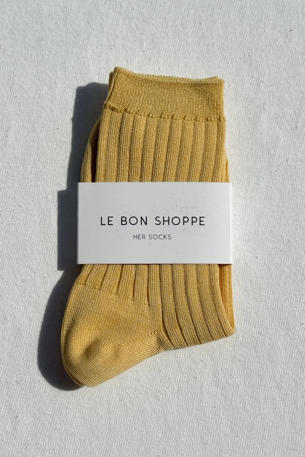LE BON SHOPPE HER SOCKS - BUTTERCUP