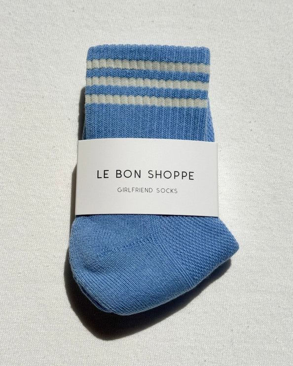 LE BON SHOPPE GIRLFRIEND SOCKS - PARISIAN BLUE