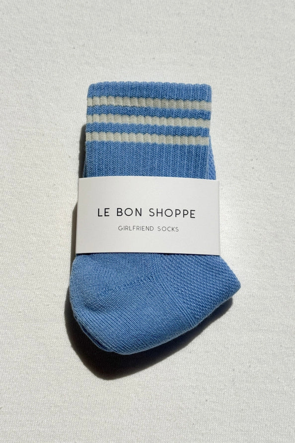 LE BON SHOPPE GIRLFRIEND SOCKS - PARISIAN BLUE