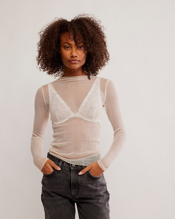 FREE PEOPLE MINDING MY BUSINESS TOP - TEA