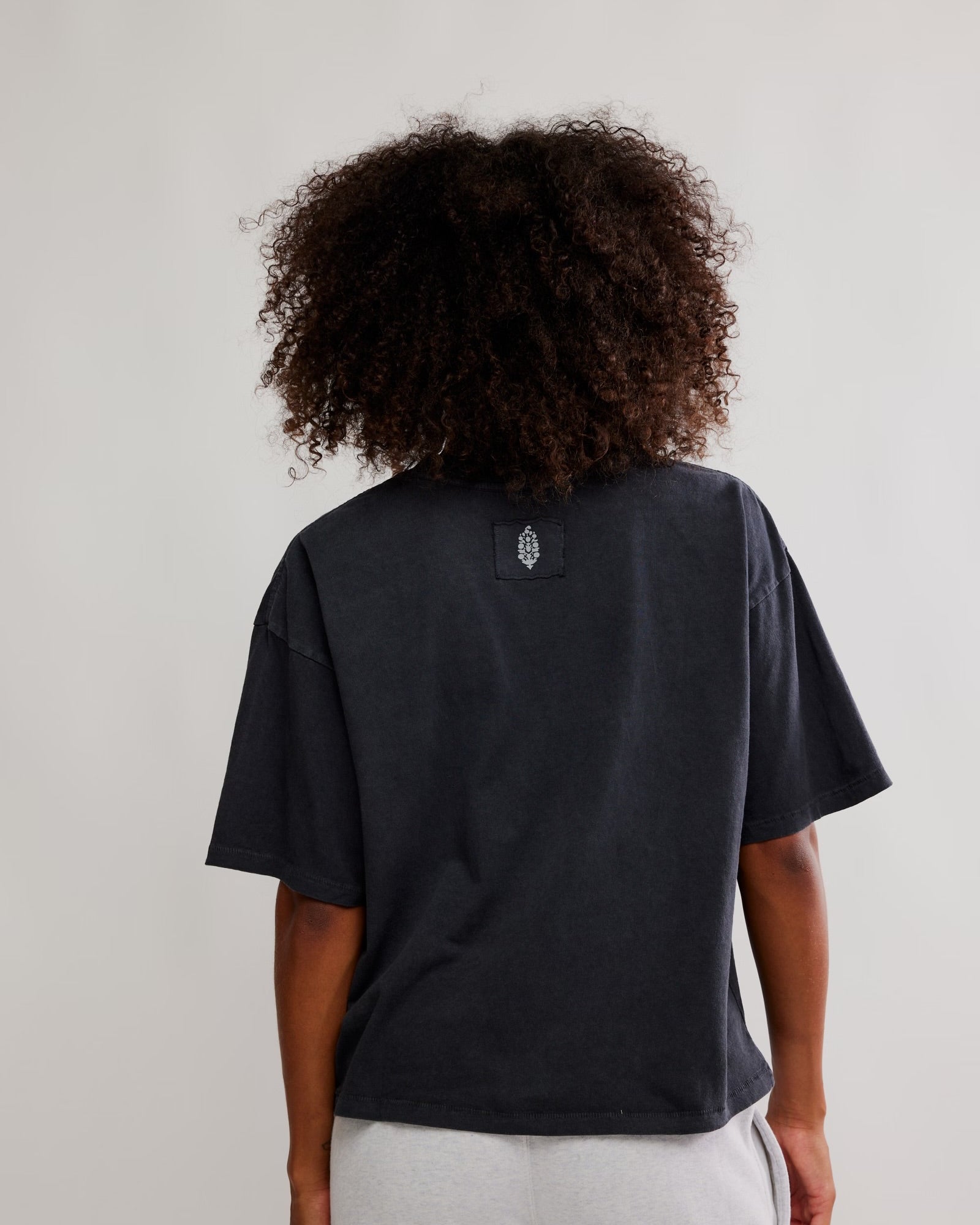 FREE PEOPLE TACKLE TEE - BLACK