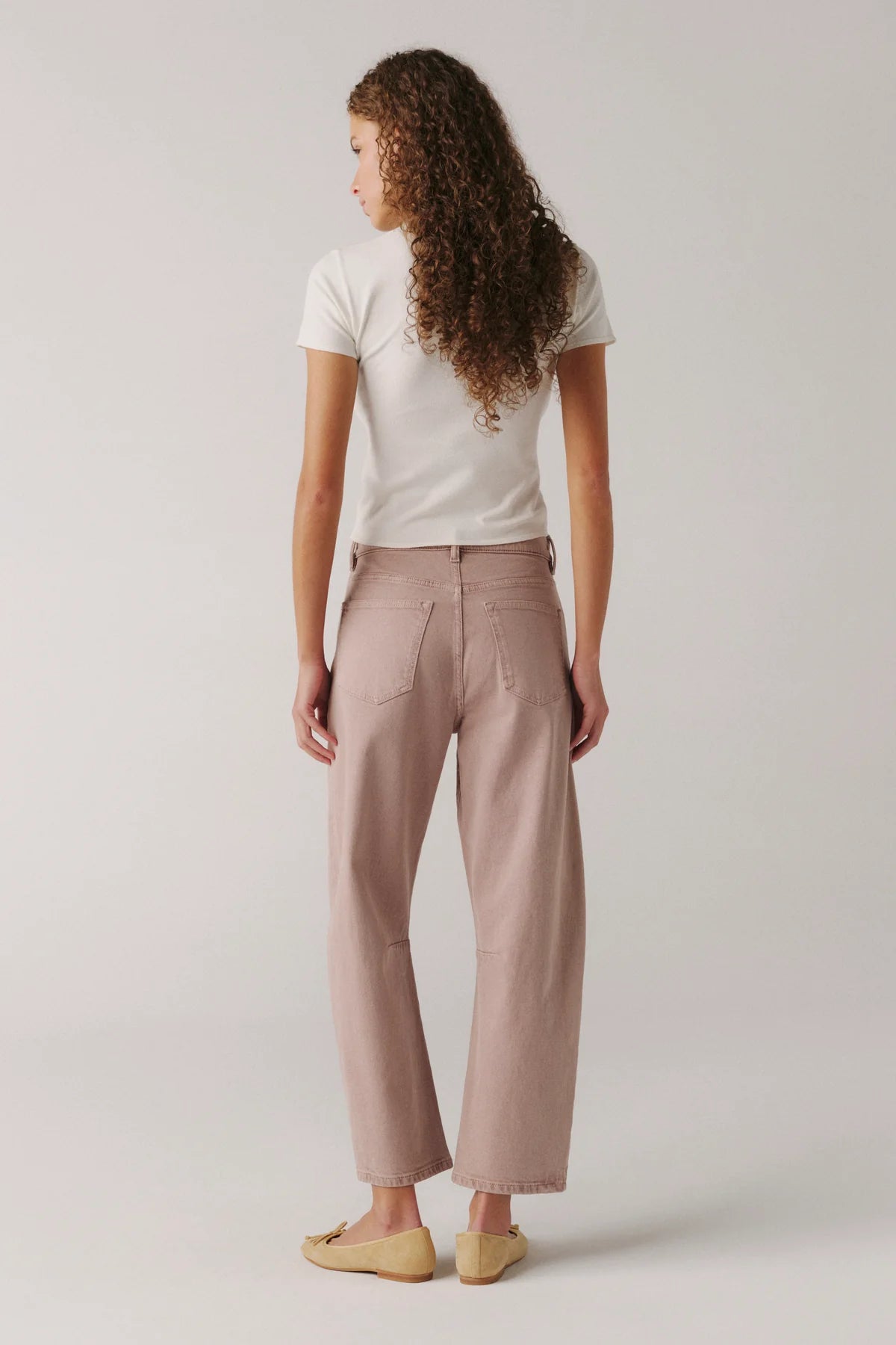 WARP + WEFT BNA BARREL JEANS - ROSEWOOD