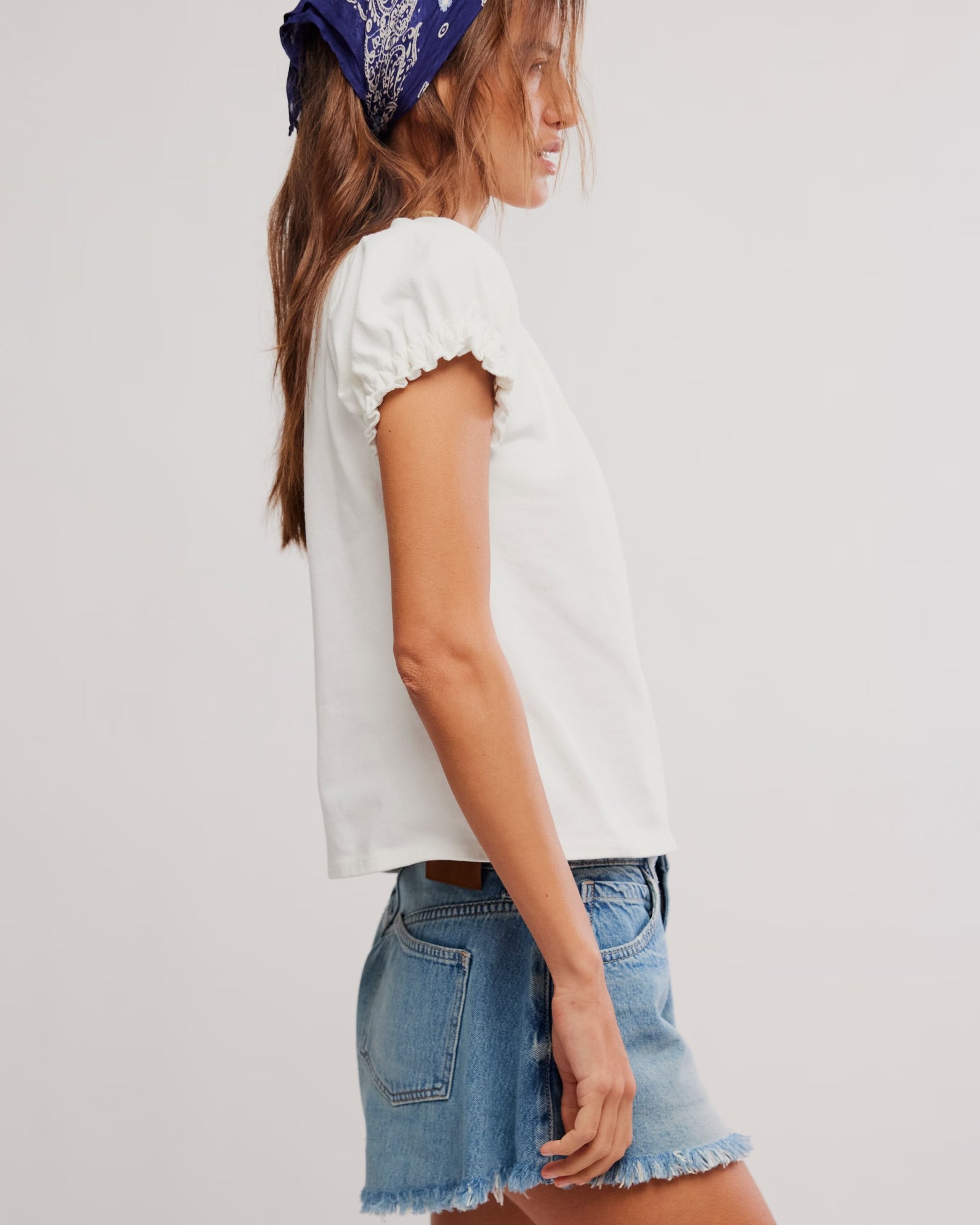 FREE PEOPLE ISSA TEE - WHITE