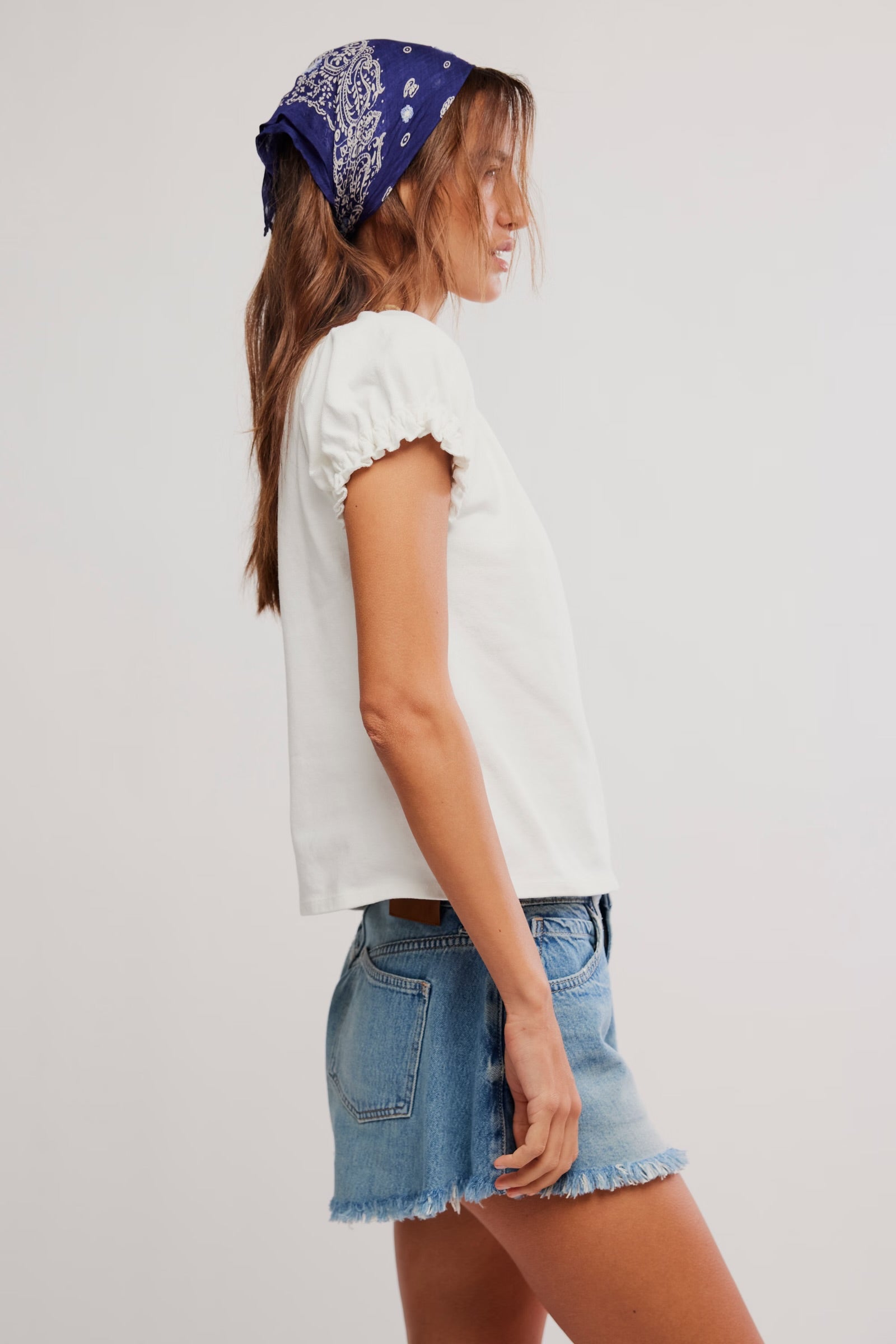 FREE PEOPLE ISSA TEE - WHITE