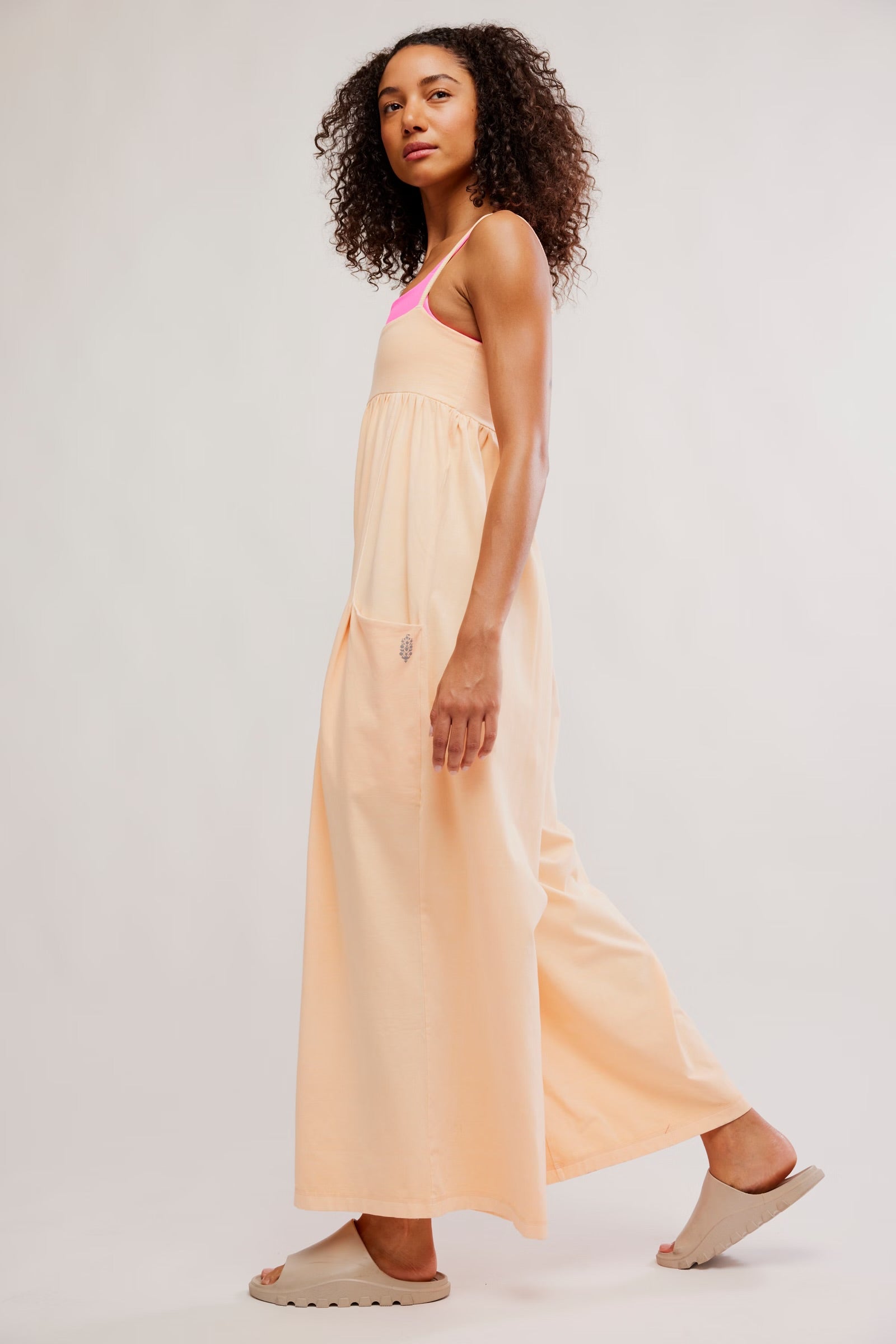 FREE PEOPLE HOT SHOT STRAPPY ONESIE - PINA COLADA