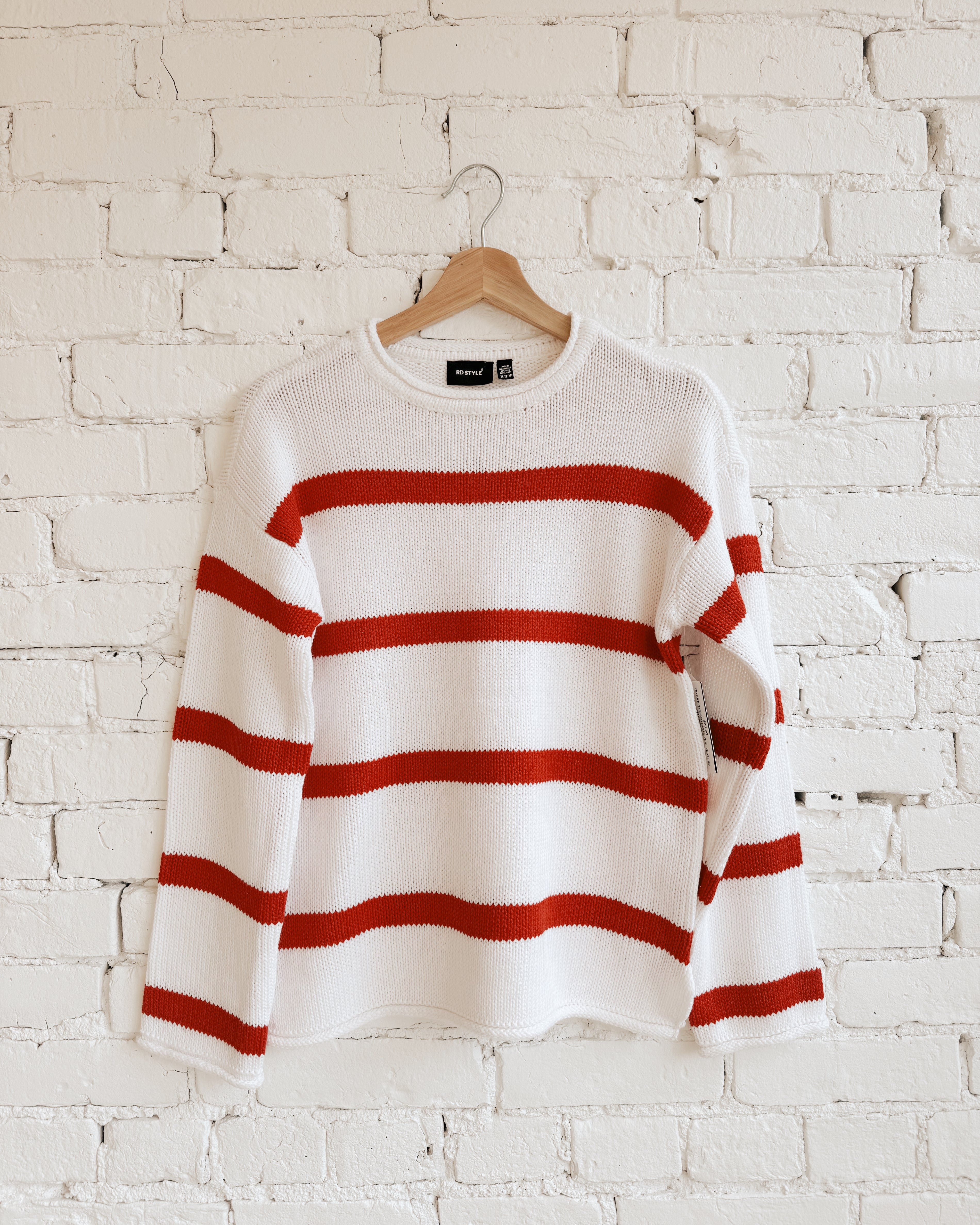 RD KIRI STRIPED PULLOVER - RED