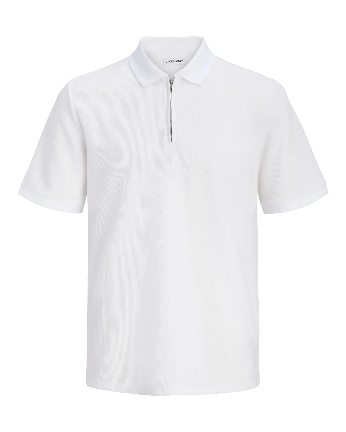 JJ AUSTIN ZIP POLO - WHITE
