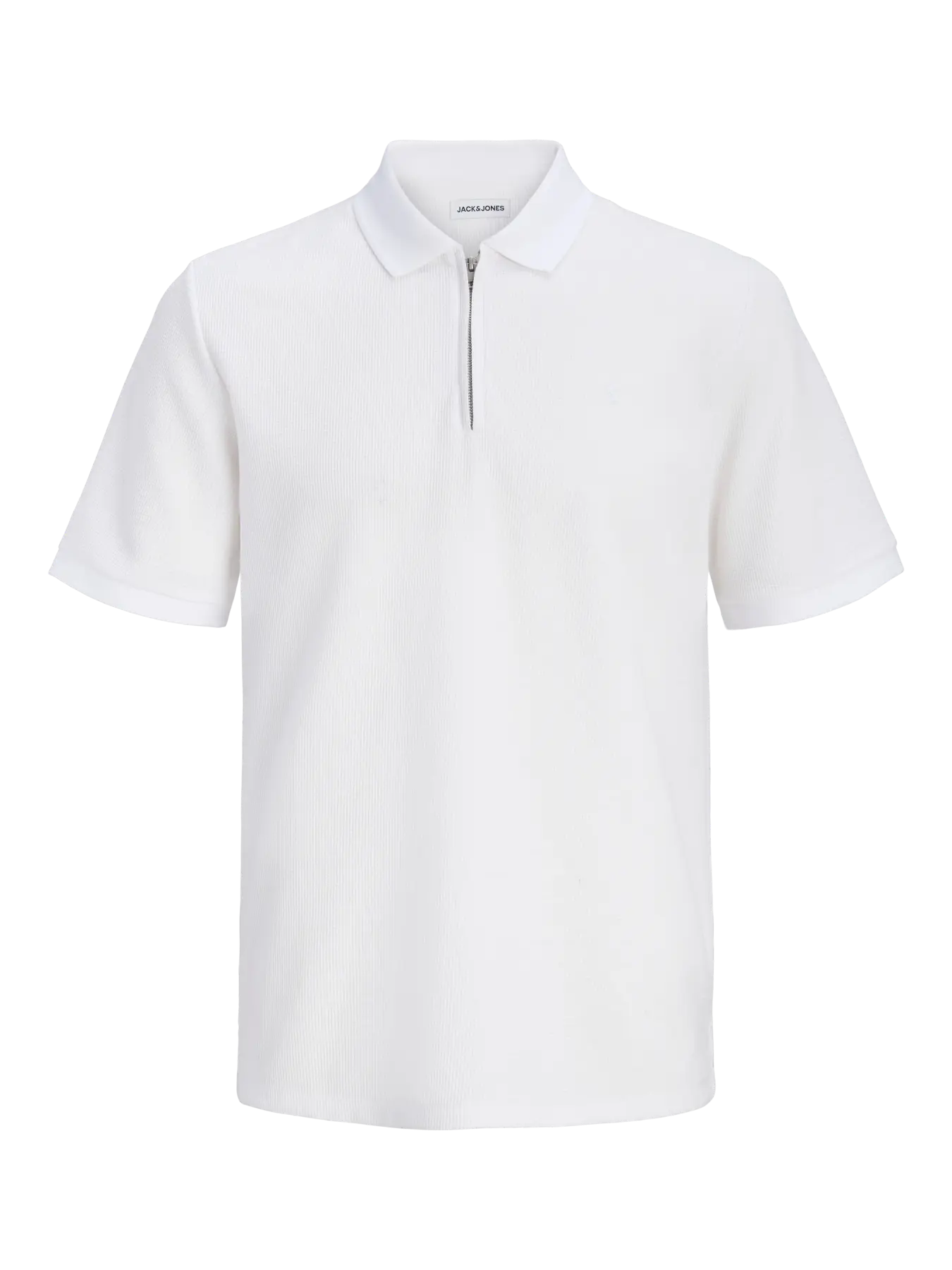 JJ AUSTIN ZIP POLO - WHITE