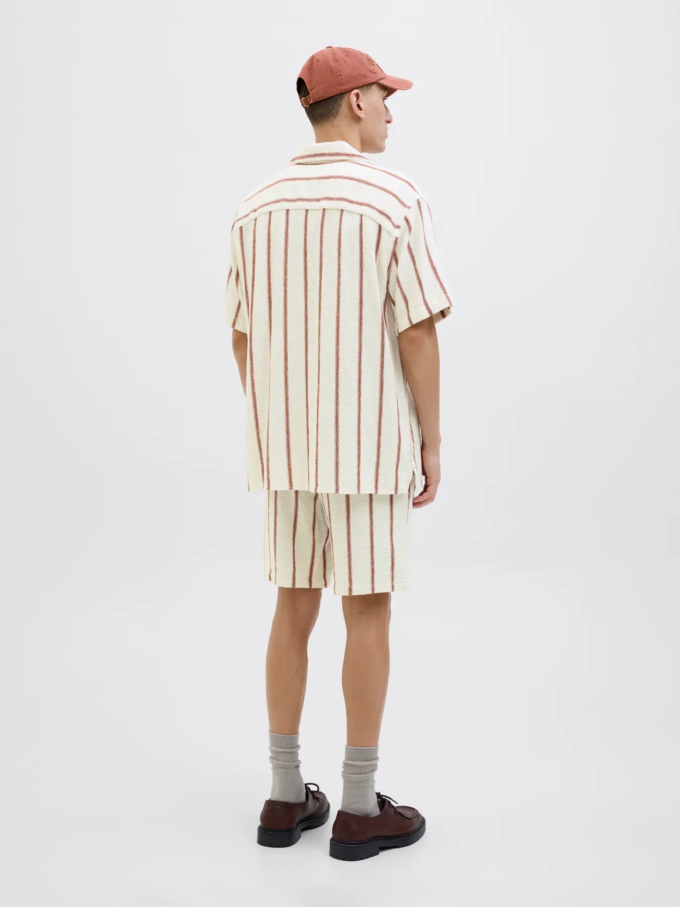 JJ COBA STRIPED RESORT SS BUTTON DOWN - ARABIAN SPICE