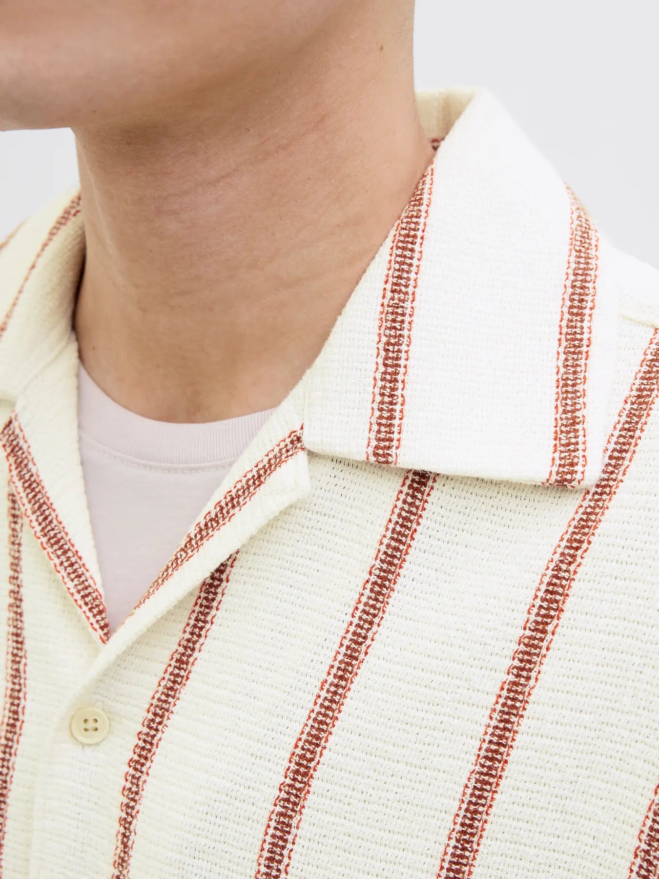 JJ COBA STRIPED RESORT SS BUTTON DOWN - ARABIAN SPICE